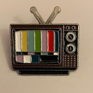 Retro TV Enamel Pin